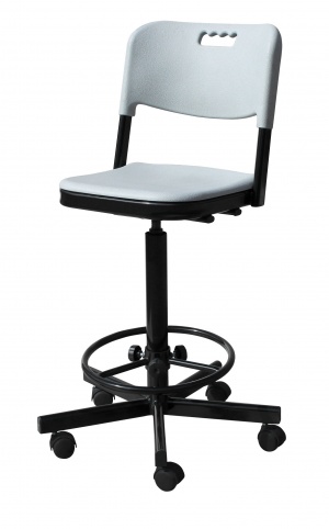 Лабораторный стул  с пластиком высокий КР19(В) фото