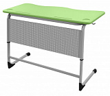 Школьный стол ШСТ24 столешница пластик, плоскоовальная труба фото